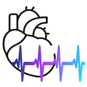 Herz mit normalem Herzschlag